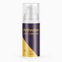 Thumbnail for Pumpspenderflasche mit dunkellila Etikett Arthrolon Joint Care Gel, goldfarbener Bereich und 120 ml