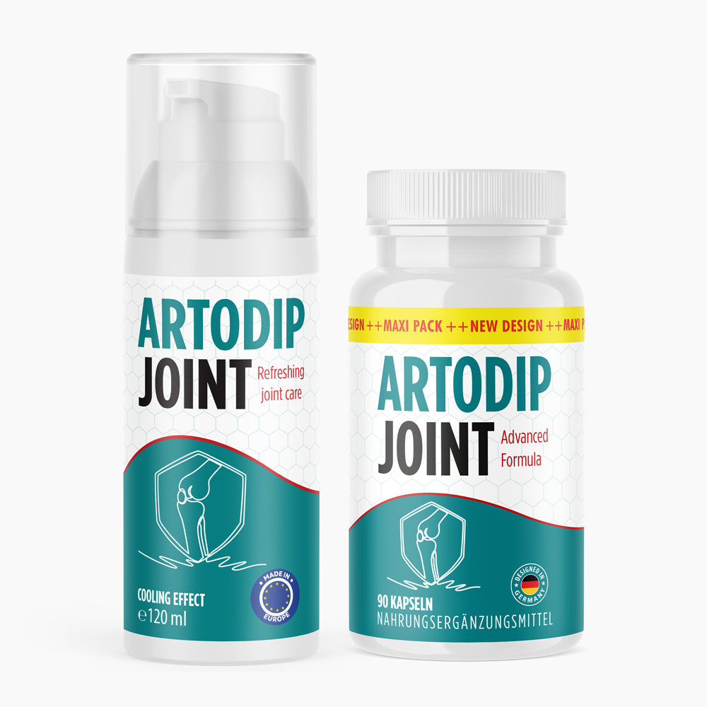 Zwei Artodip Joint Produkte Gel 120 ml und Kapseln 
