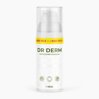 Thumbnail for DR DERM Pumpspender 100 ml mit geometrischem Muster und Aufdruck Supporting Formula in Grün