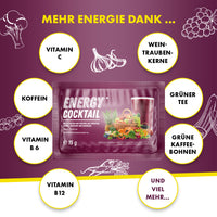 Thumbnail for Biovana Energy Cocktail mit Koffein, Vitaminen, Grüntee, Traubenkern- und Kaffeebohnenextrakt uvm.