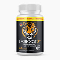 Thumbnail for Kunststoffdose mit Tigerabbildung und Schrift Eroboost XT Power for Vitality, 60 Kapseln