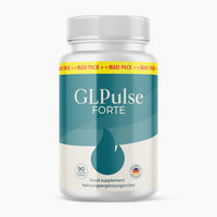 Thumbnail for GLPulse Forte Nahrungsergänzung mit 90 Kapseln im modernen türkis-weißen Design.
