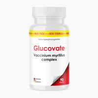 Thumbnail for Weiße Dose mit roter Schrift Glucovate Vaccinium myrtillus complex und 90 Kapseln