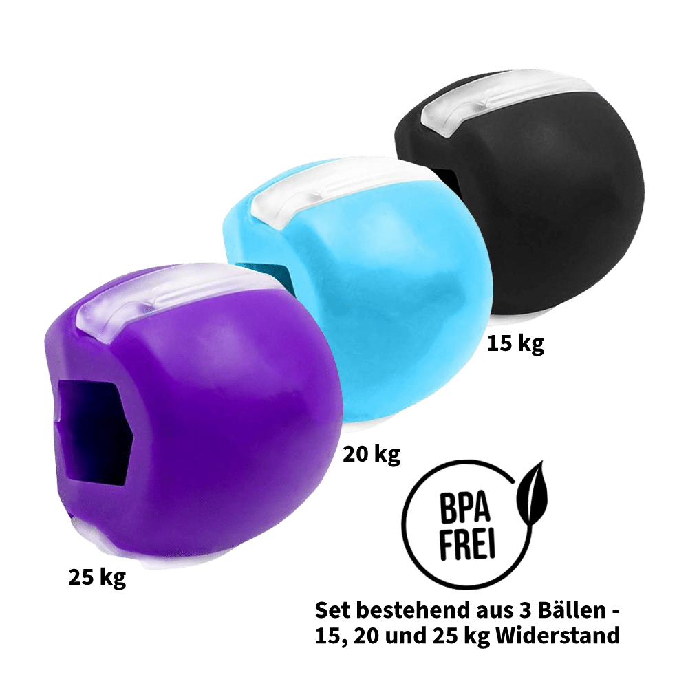 Lila, blaue und schwarze Kugel mit seitlicher Öffnung und transparenter Fläche oben
