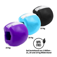 Thumbnail for Lila, blaue und schwarze Kugel mit seitlicher Öffnung und transparenter Fläche oben