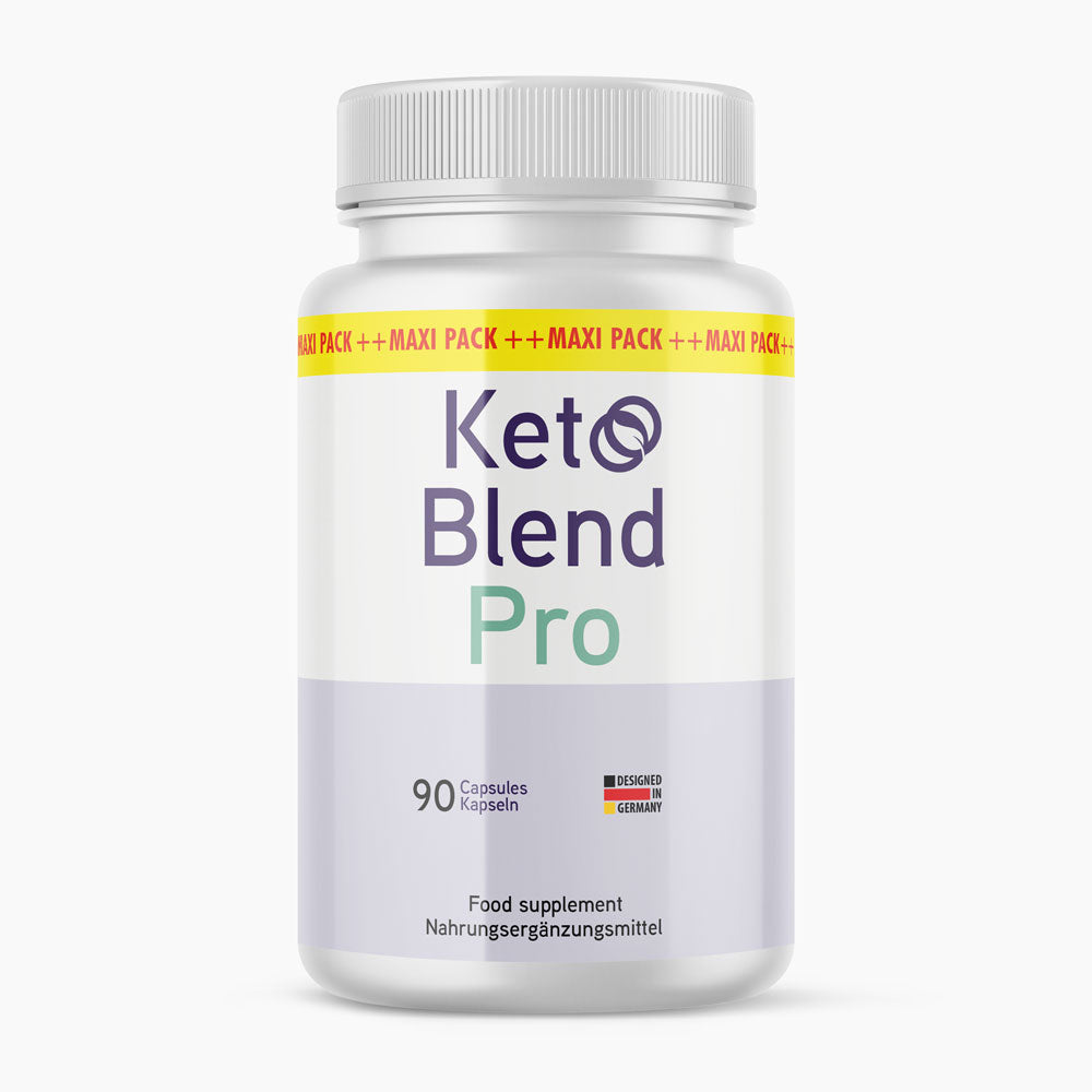 Dose Keto Blend Pro Nahrungsergänzungsmittel mit 90 Kapseln und Hinweis „Maxi Pack“