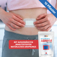 Thumbnail for Metabolism Abnhm Pflaster am Bauch, mit Packung, Hinweis 10 Pflaster und rotem Textfeld unten