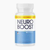 Thumbnail for Weiße Dose mit blauem Etikett Neuro Boost Pflanzenkomplex und sichtbarer Mengenangabe 90 Kapseln