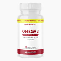 Thumbnail for Weiße Dose mit Schrift OMEGA 3 EPA 720 mg DHA 480 mg, 60 Kapseln, Designed in Germany