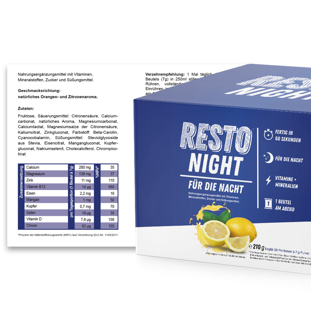RESTO NIGHT (30 Portionen) - In vorportionierten Sachets - ApoNatura
