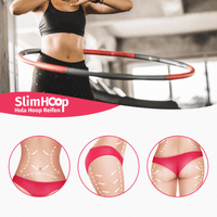 Thumbnail for Frau dreht Hula-Hoop-Reifen, darunter grafische Markierungen an Taille, Oberschenkel und Po