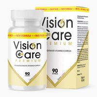 Thumbnail for Weiße Dose und passende Verpackung mit Aufdruck Vision Care Premium, 90 Kapseln