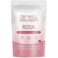 Thumbnail for Be Well Kollagen ROSA Nahrungsergänzungsmittel im weiß-rosa Beutel mit Hyaluronformel und Vitamin C
